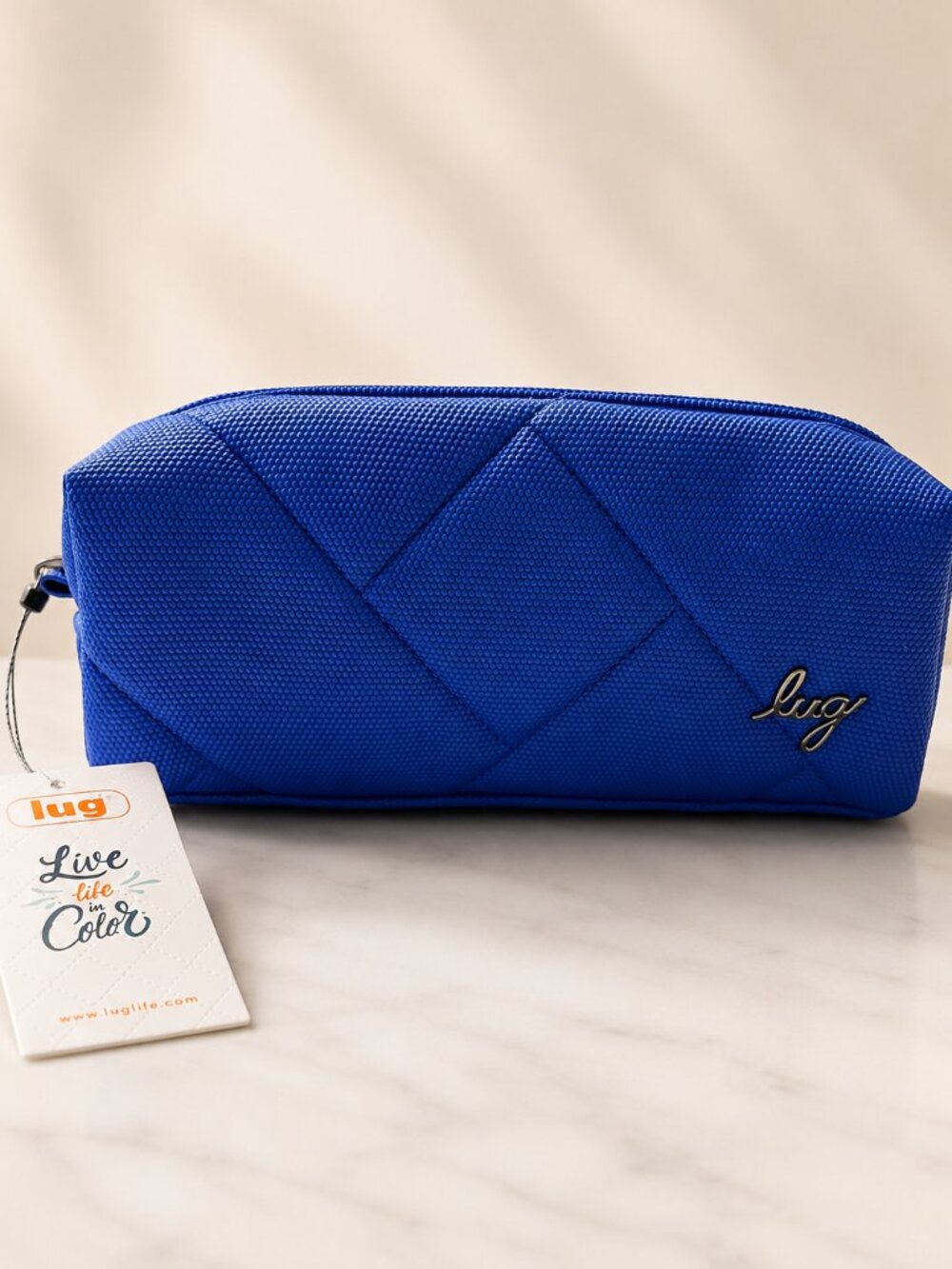 Lug Jib Matte Luxe VL Zip Pouch - Saphire Blue